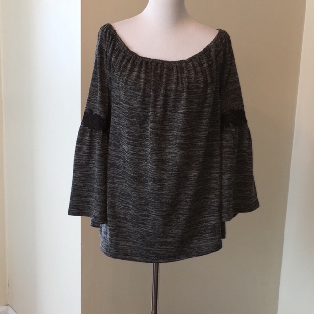 Unique spectrum knit top